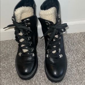 Women’s aqua chunky boot